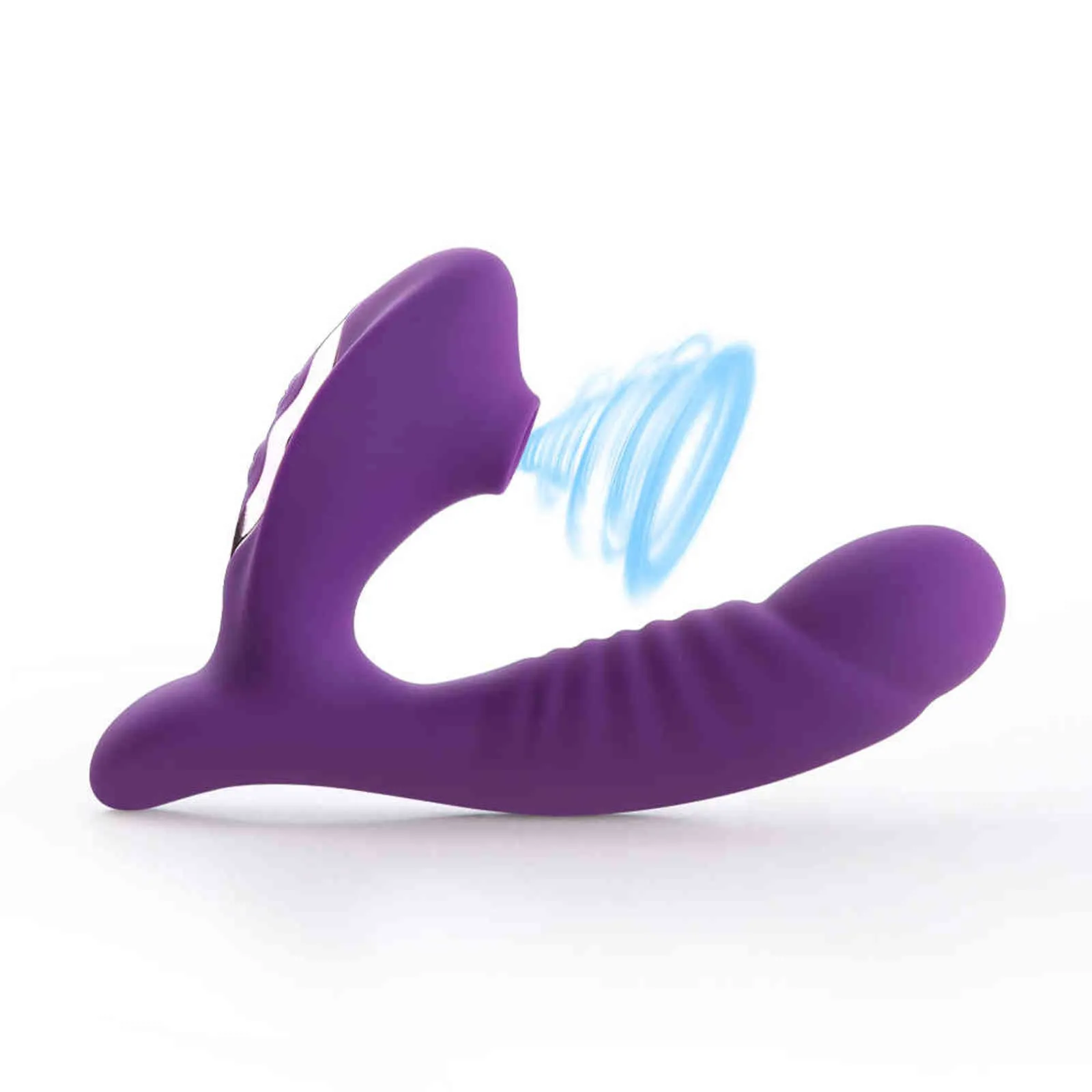 NXYVibrator Vibrateur de silicone avec ventosa pour masturbation femme Jouets sexuels stimulateur l cl￭toris Sexo Oral 10 1123