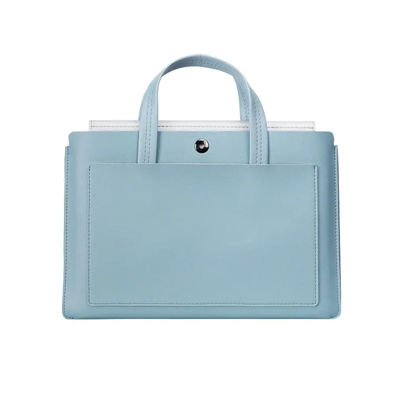 Briefcases 15 6 Inch Macbook Laptop Bags Luxury Handbags Women Designer Document Bag Briefcase Fashion PU Leather276E