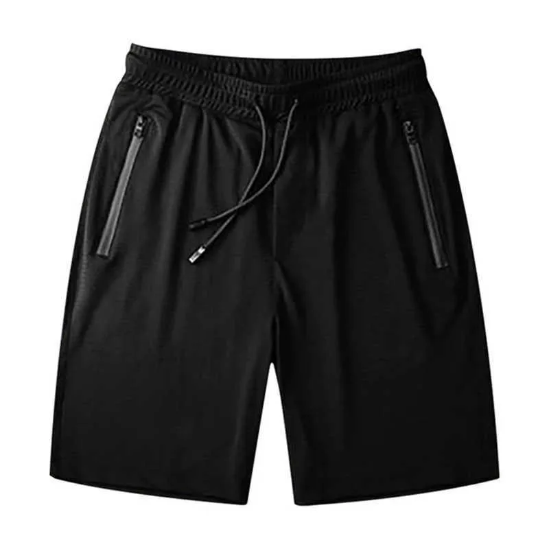 Pantalons courts de sport De taille grande pour hommesShorts avec cordon De couleur solide pour Fitness Ropa DeHombre pour courir P0806