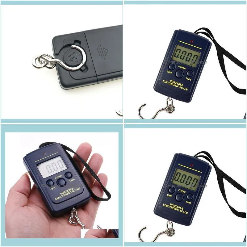 Aessories Sports & Outdoorsdigital Handy Hanging Scales 40Kg 88Lb Portable Lage Suitcase Weighting Fishing Scale Tool Carp Fish Ho282y