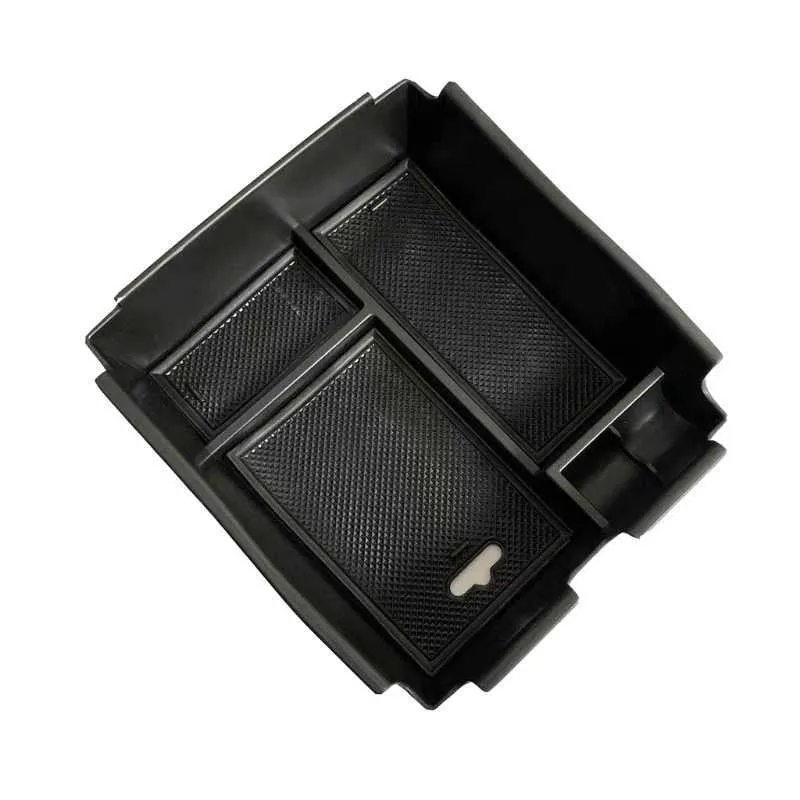 Vassoi portaoggetti sedile bracciolo centrale auto Vassoi cassettiera nascosta nera Adatto accessori interni Santa Fe 19-20