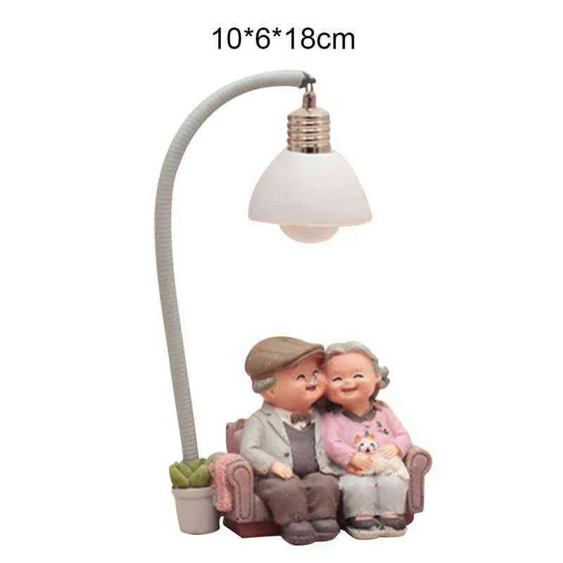 Small Ornaments Grandparents Old Lady Or Characters Crafts Creative Anniversary Birthday Gifts Home Decorations 211101