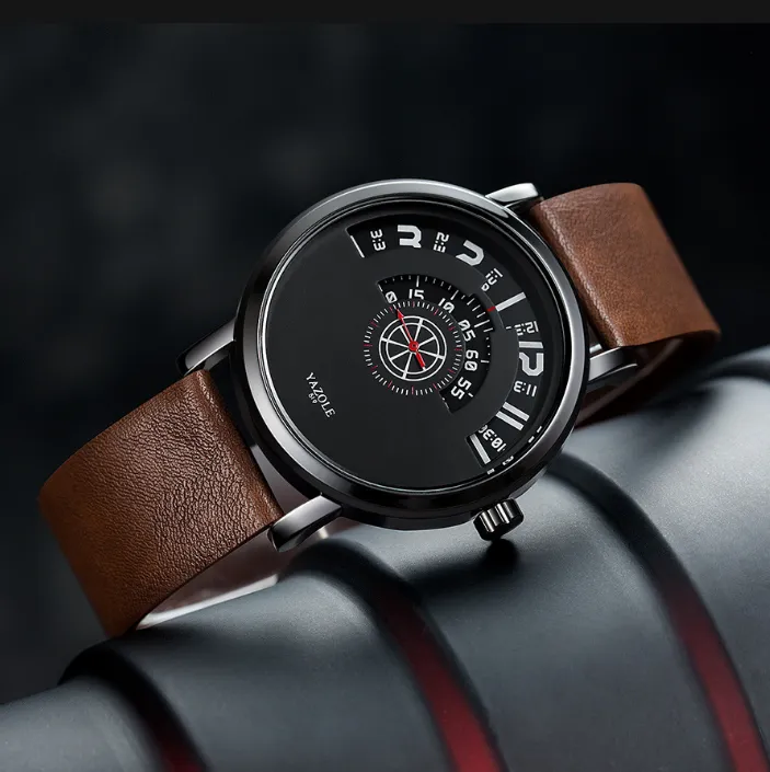 Yazolel unikalny wybieranie osobowości projektowania gramofonu męskie zegarek inteligentny sport przezroczysty czas zegarki na świat