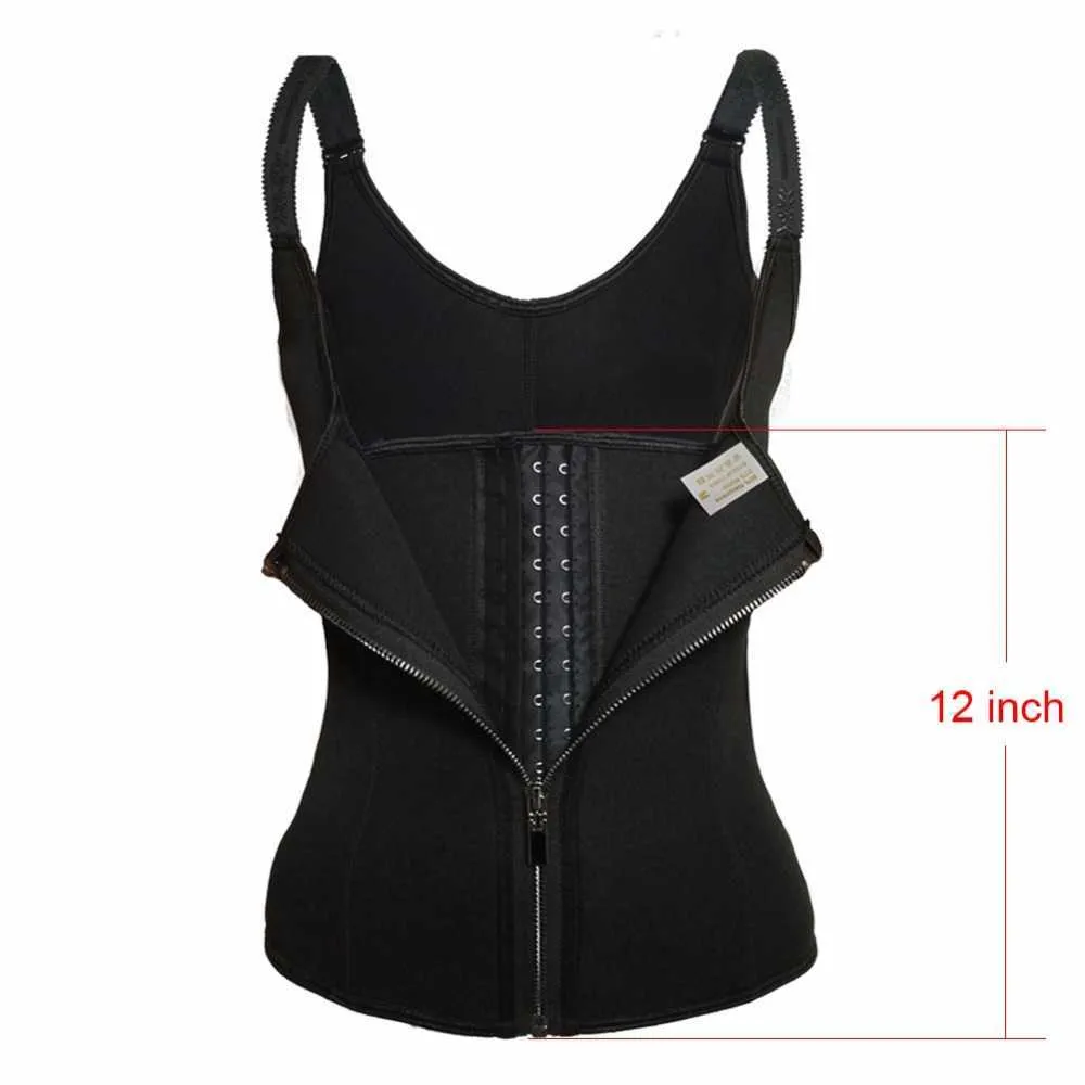 Women's Taille Trainer Cincher Sweat Vest Sauna Corset Tummy Control Shapewear Verstelbare riemen Body Shaper Slanke Plus Size