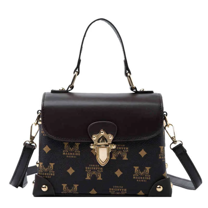 62% korting trendy tassen 2022 nieuwe ontwerper handtassen hoge kwaliteit brief hand vrouwen nieuwe cover lock small box persoonlijkheid crossbody box mode