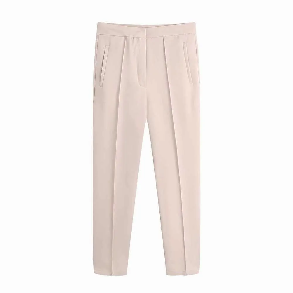 Vrouwen broek zomer mode enkel lengte bodem moderne lady broek 210602