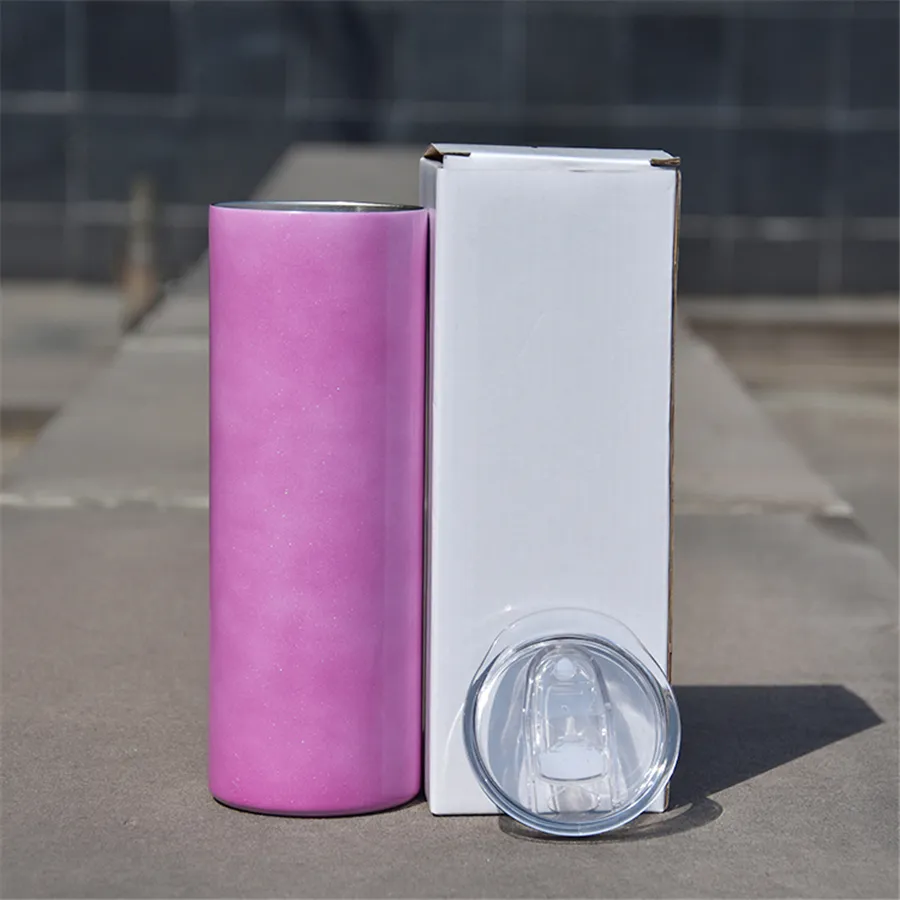 Twee functies 20oz sublimatietumbler gloed in de donkere UV -kleur Chang Shimmer US Warehouse3043