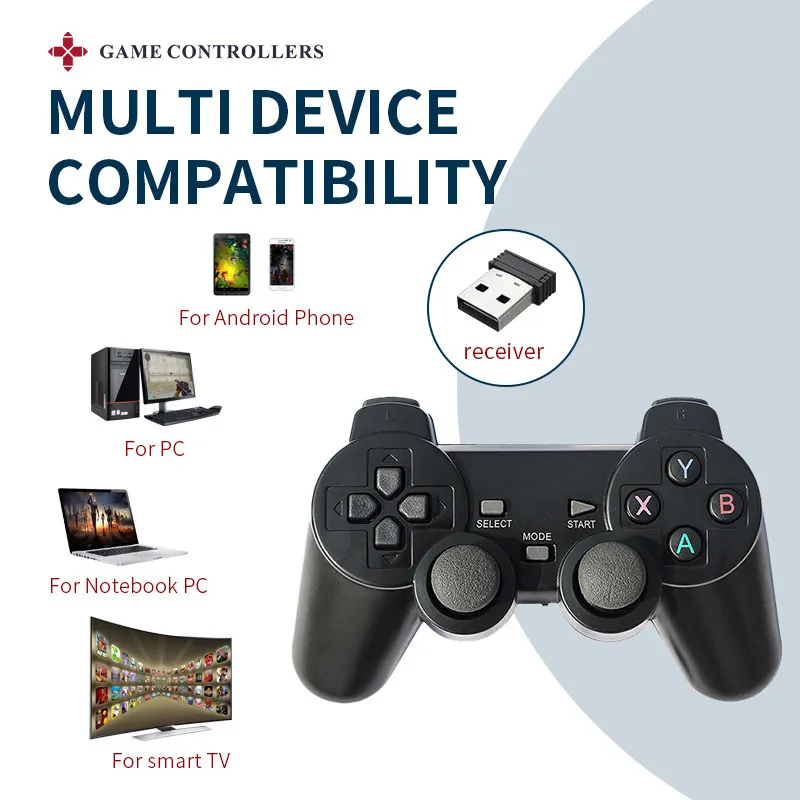 2.4G Wireless Gamepad PSP PP PC Caixa de TV / Android Telefone Controlador Joystick Super Console x Pro RK2020