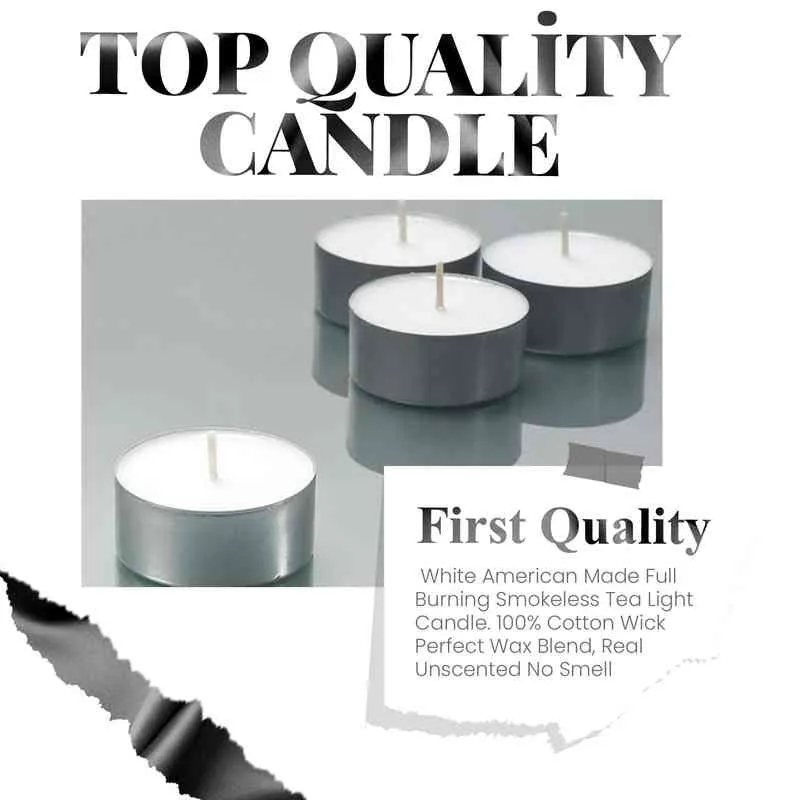 50 pezzi Candela votiva Candele senza profumo Candele alla rinfusa Candele bianche antigoccia senza fumo Candele a lunga durata Piccolo mini lumino H1222 H12