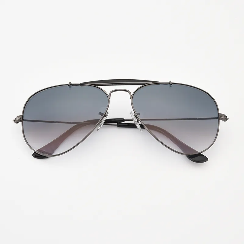 Klassiska varumärke solglasögon män kvinnor mode vintage pilot metall legering körglasögon utomhus skytte skyddsglasögon gafas de sol 34072689