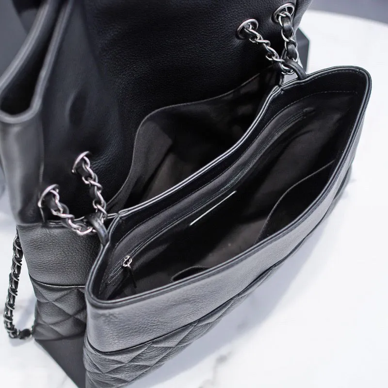 Klasyczne projektanci torebki na ramię torebki najwyższej jakości moda moda oryginalna skórzana torebka torebka kobiety klapki czarny krzyż3566