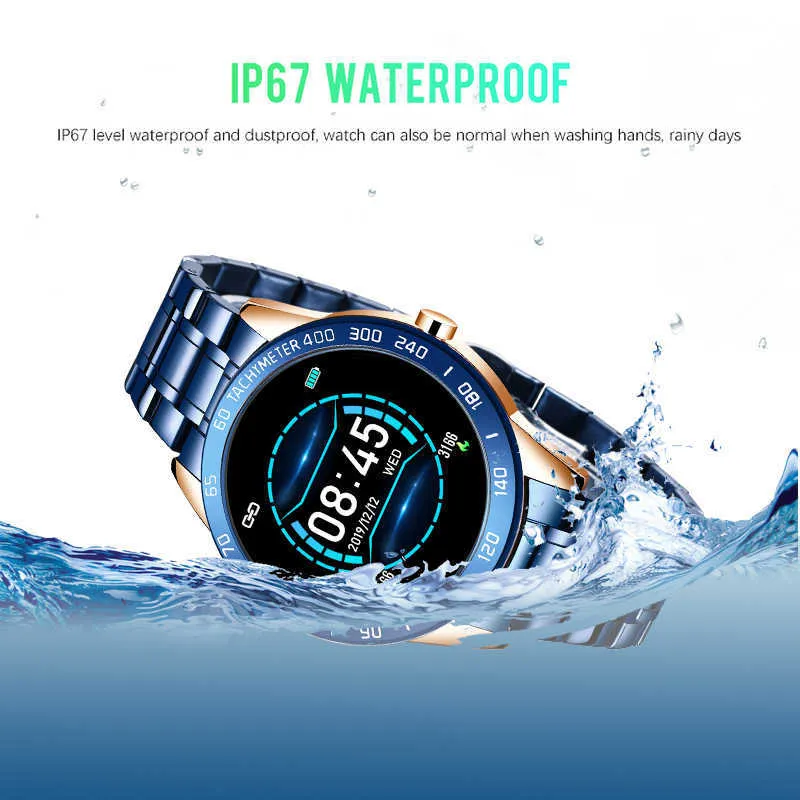 남성의 시계 패션 스마트 스포츠 시계 남자 Bluetooth 시계 디지털 전자 손목 시계 남자 클럭 남성 손목 시계 WO310W
