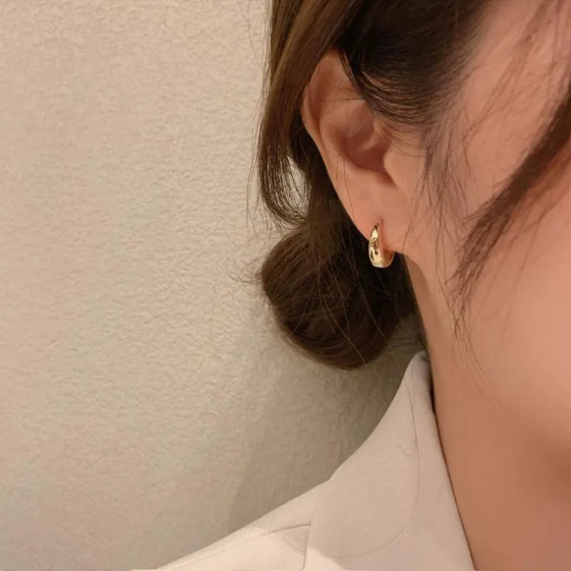 Boucles d'oreilles Vintage pour femmes, à la mode, exquises, géométriques, dorées, bijoux cadeaux de mariage, 2021