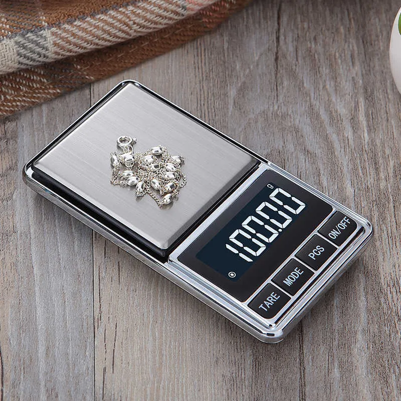 Электронные ювелирные изделия весы баланс грамм 0,01 / 0,1 г Точность для золота точность мини карманный масштаб кухонный вес 210927