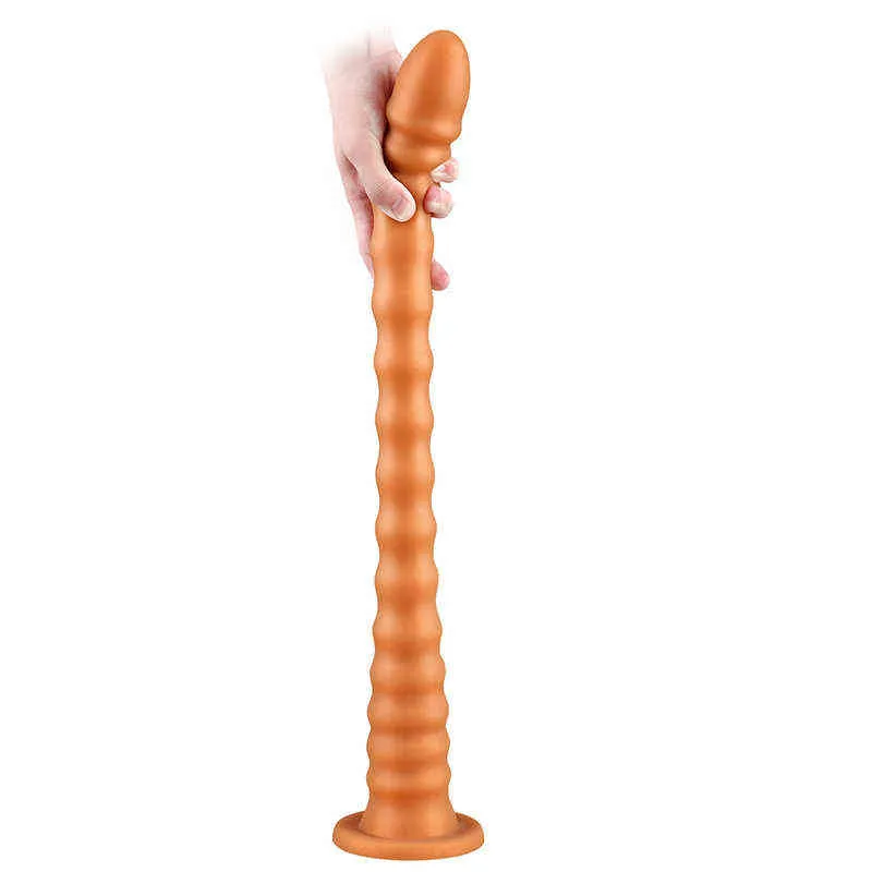 NXY Anal Toys New Dildo Pull Bead Long Butt Plug Dildos Sex for Momen Homens Cólon Masturbadores Túnel de Pênis Fake Penis 12104492525