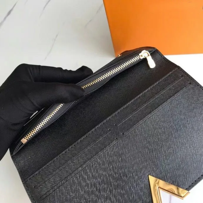 KIMONO Brand designer wallets Short Wallet Purse Card holder Original box new arrival new fashion promotion long Internal zip 2 co259B