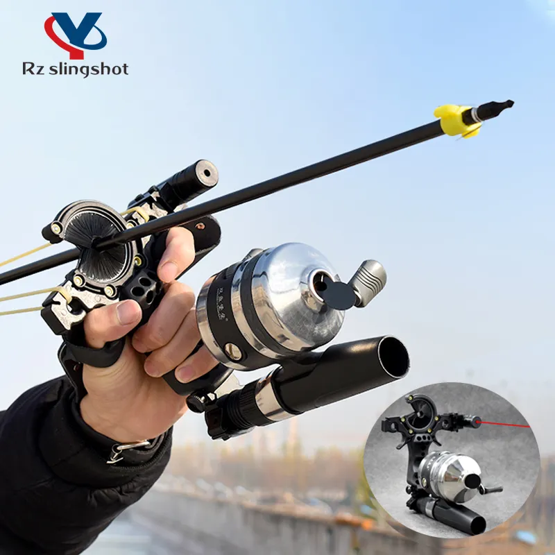 Nueva actualización de eslingas de tiro de peces con láser, catapulta profesional de alta precisión con flecha, accesorios de herramientas para exteriores 3963230