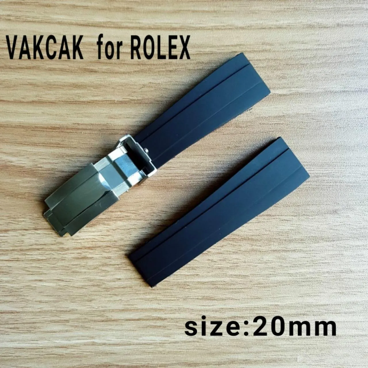Bracelet de 20 mm adapté pour ROLEX SUB GMT YM nouveaux accessoires de montre à bracelet étanche et durable avec fermoir en acier d'origine argenté Montre 211f