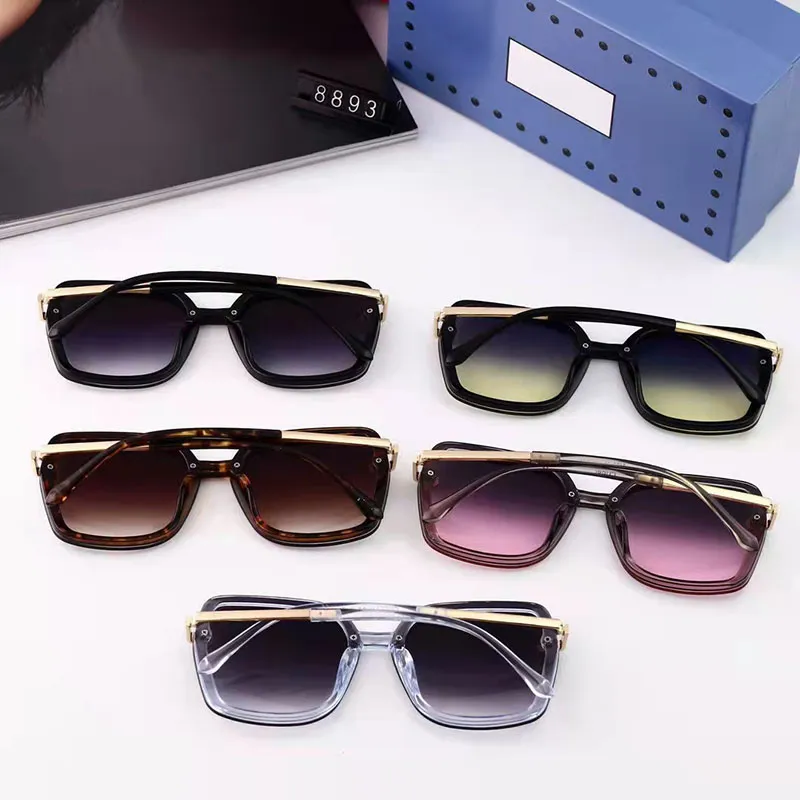 Occhiali da sole designer maschile Donne Street Fashion Drive Sun occhiali da sole estate di lusso Womens Unisex G Glass Eyewear W266J