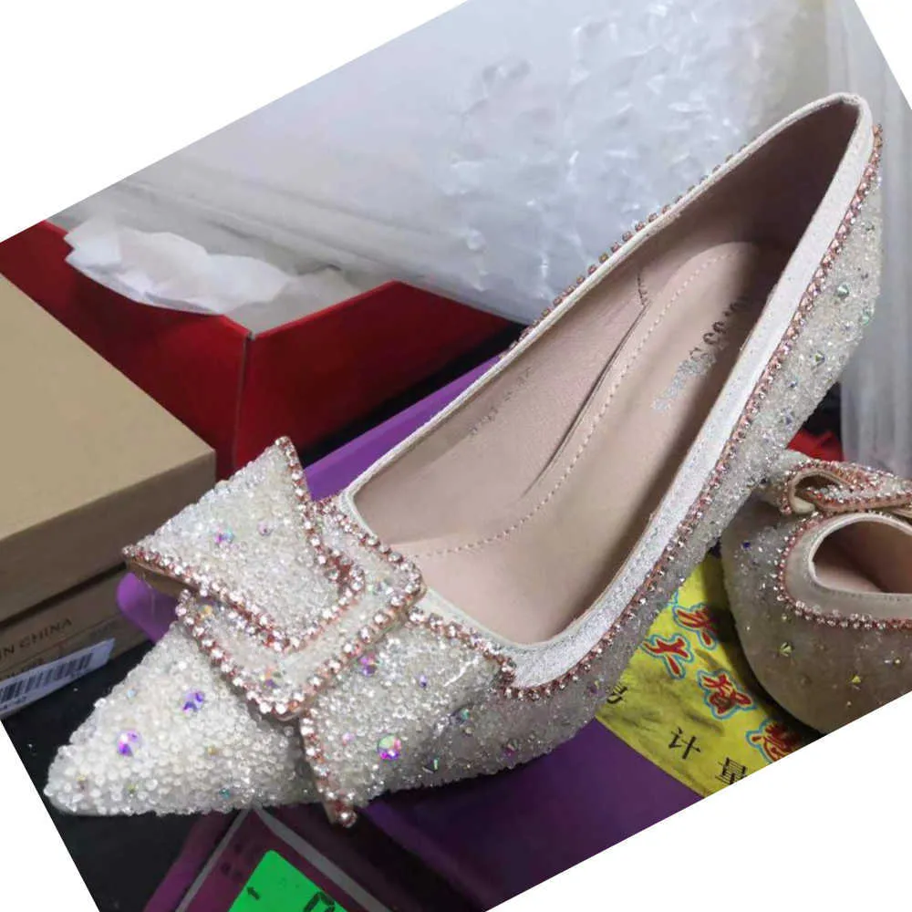 CRYSTAL Shoes Diamond Edge High-heeled Ladies Silver Thin Heels 9.5cm Fashion Woman Shoe Pointed Toe Luxury Pumps Women 210610