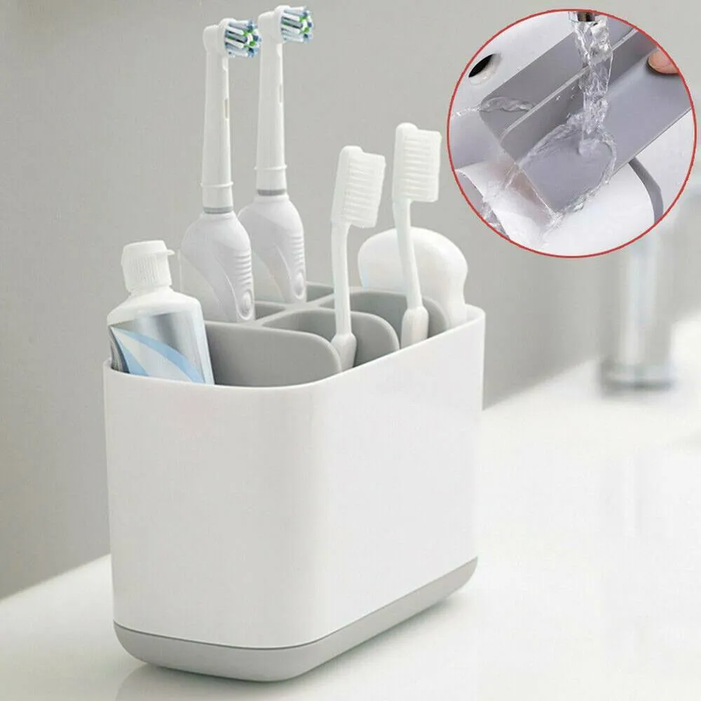 Suporte de escova de dentes elétrico nórdico grande estilo de design simples novo organizador de armazenamento de banheiro organizador de armazenamento abs racks de plástico suporte Y0220