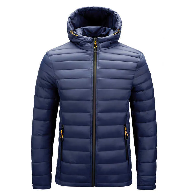 chaifenko 겨울 따뜻한 방수 재킷 남자 가을 두꺼운 후 두건이 많은면 파파스 남성 패션 캐주얼 슬림 재킷 코트 남성 210914