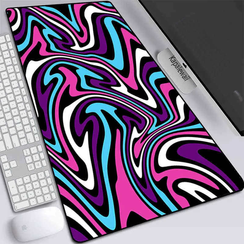 Strata Liquid Gaming Mouse Pad Mousepad Gamer Desk Mat XXL Keyboard Large Carpet Computer Surface For Accessories Ped Mauspad G220304