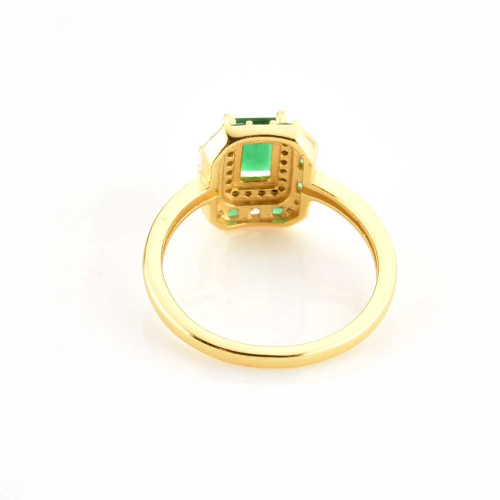 Andywen 925 esterlina prata ouro claro zircão pavimentar anéis grande tamanho mulheres luxo rocha punk jóias presente # 210608