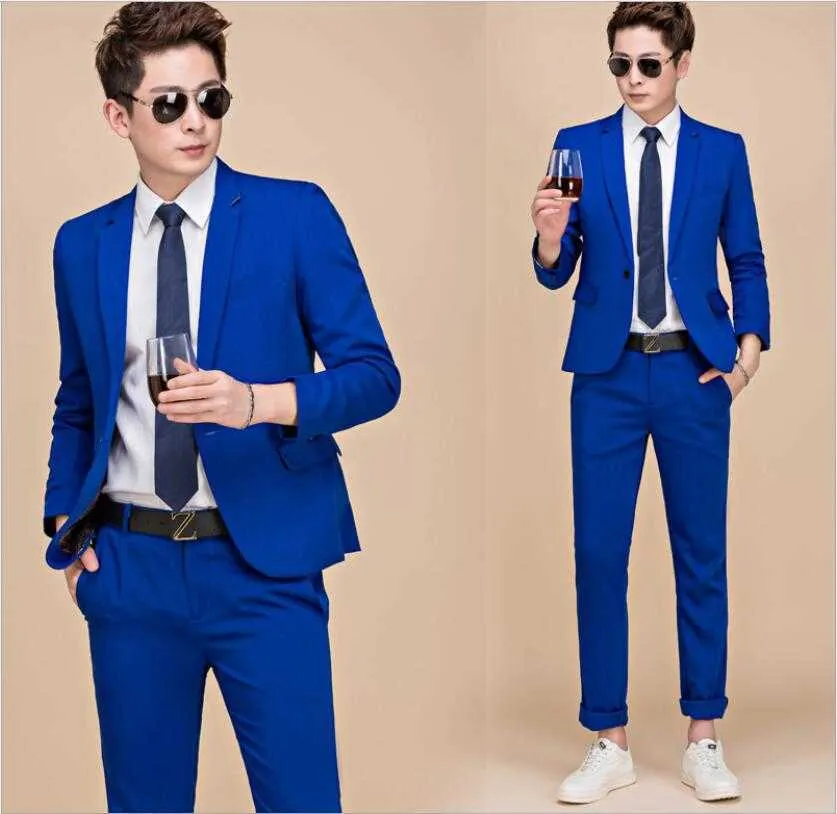 red green blue suit jacket+pants Neon blazer set multicolour suit set dj costume for singer dancer performance show bar stage X0909