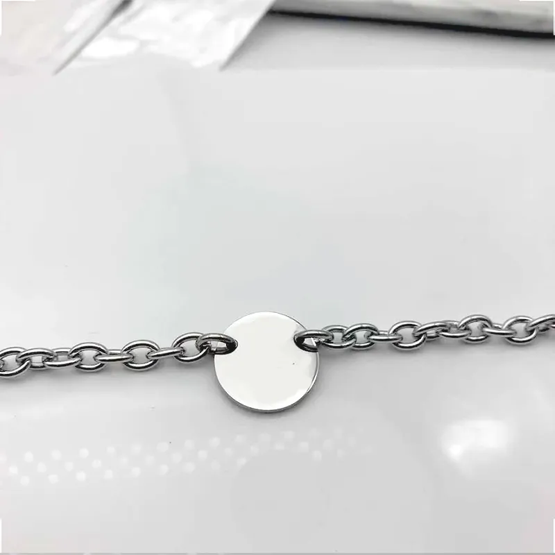 round heart bracelet women stainless steel fashion chain on hand A set of packaging couple jewelry Gift for girlfriend Valentine Day wholesale