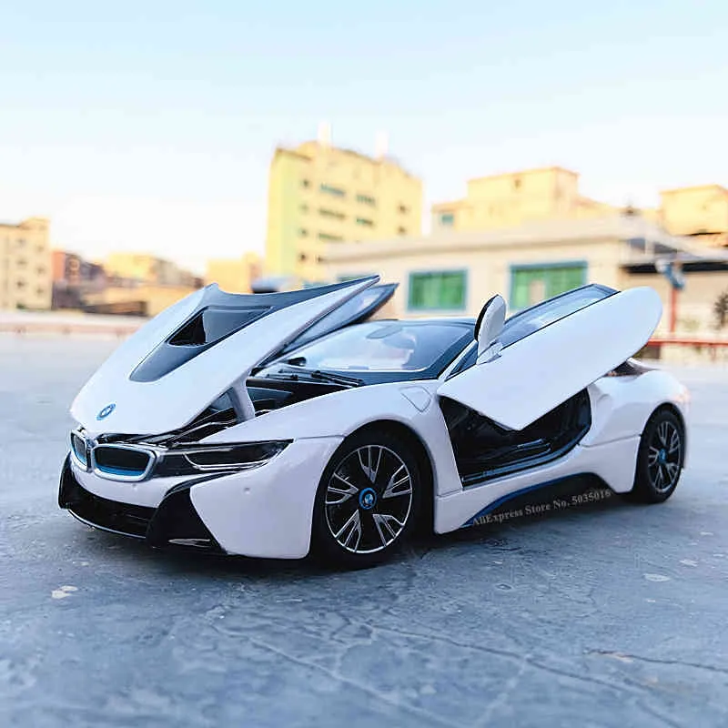 Rastar 124 BMW i8 concept car supercar Static Simulation Diecast Alloy Model Car Toy collection Christmas gift models car203S9621853