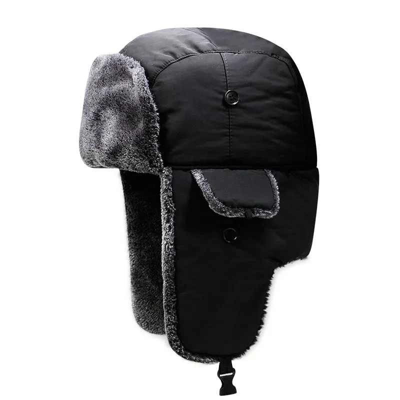 Kış Tuzağı Ushanka Hat Sıcak Rus Trooper Faux Fur Ear Flep Kayak Şapkaları Kapa Uyuyor Erkek Kadınlar249S