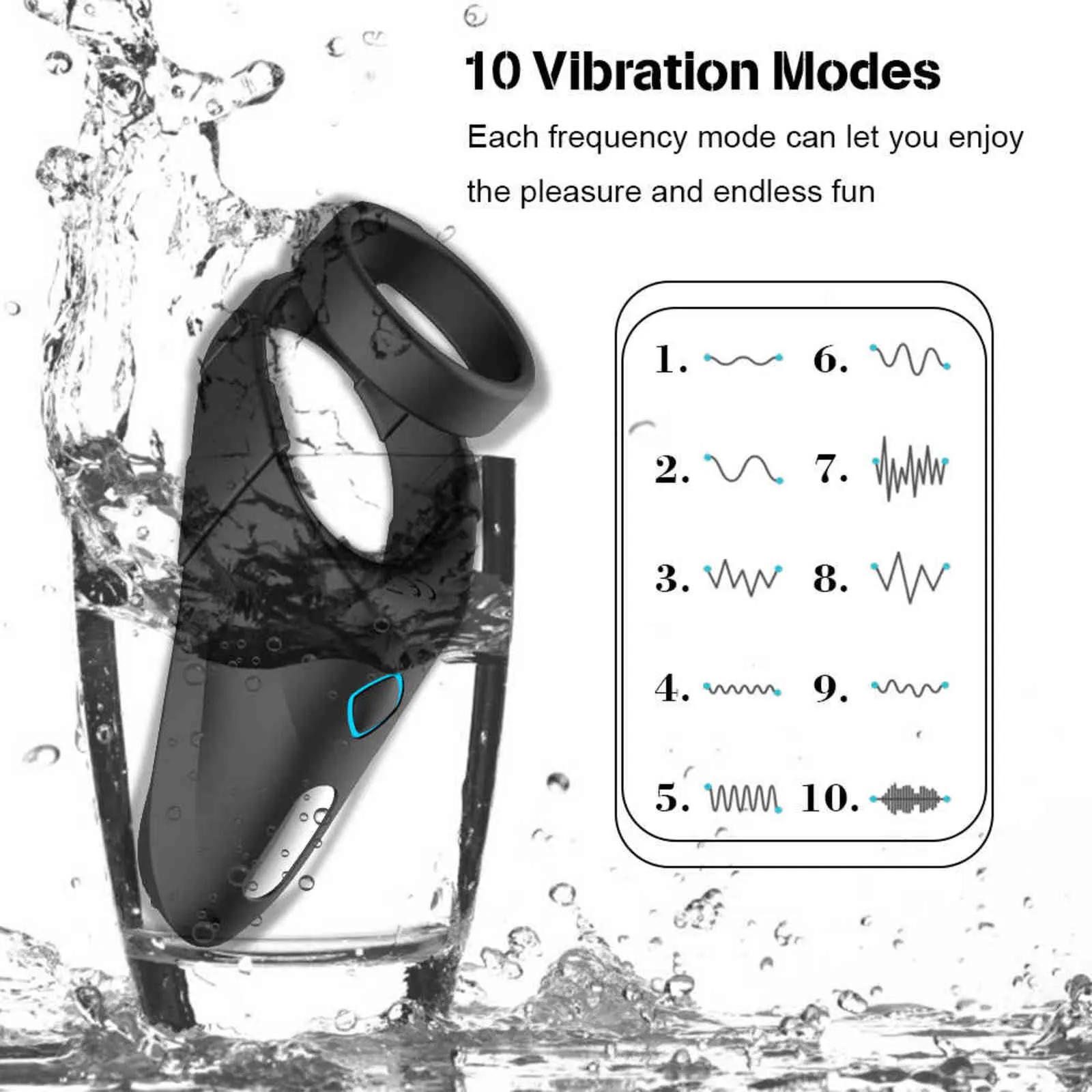 NXY Vibrators Men Couple G Spot Vibrator With Cockring Penis Erection Long Lasting Vagina Clitoris Stimulate Cock Massager Ring Orgasm Sex Toy 1119