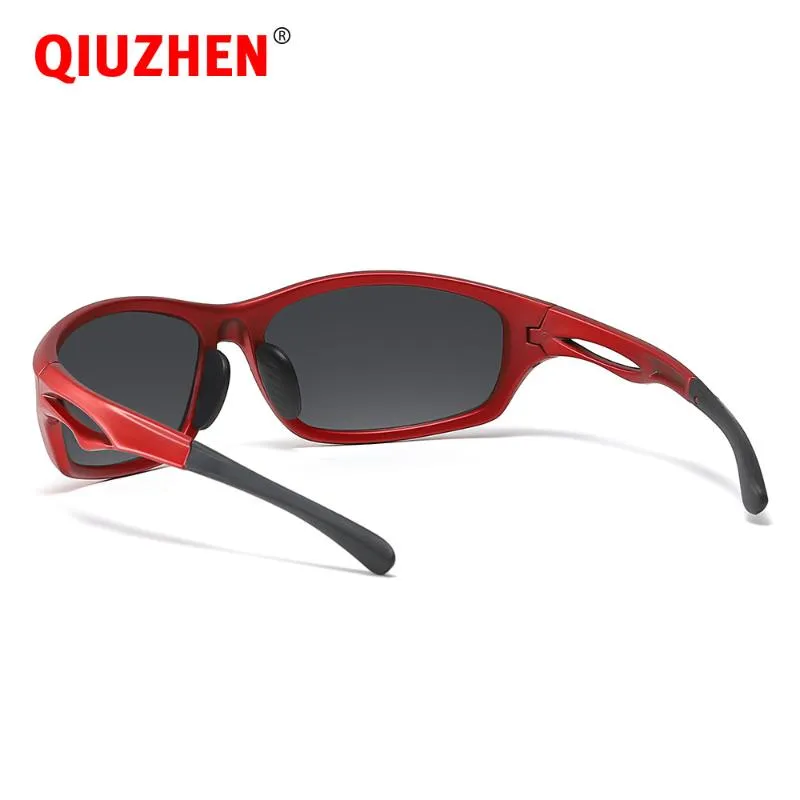 Sunglasses Men's Wrap Around Sports Polarised For Athletes Running With TR90 Frame And Anti-uv Polarized Lenses Sun Glasses 2298I