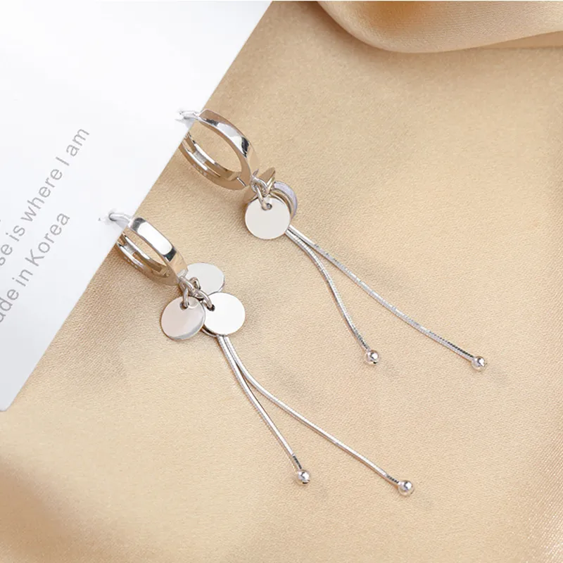 Gland Long Boucles D'oreilles En Argent Sterling 925 Arrivée Ronde Tempérament Sexy Mode INS Bijoux Faits À La Main