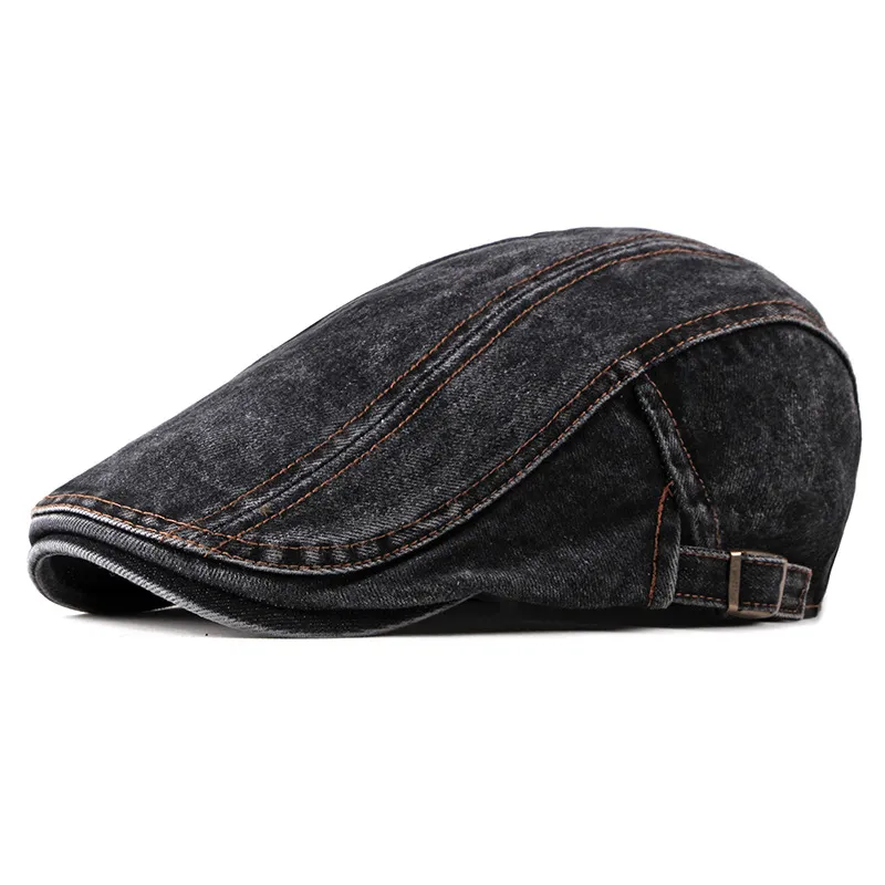 Fashion Classic Cowboy Hat Washed Cowboy Beret Men's Large Cotton Cap Women's Caps