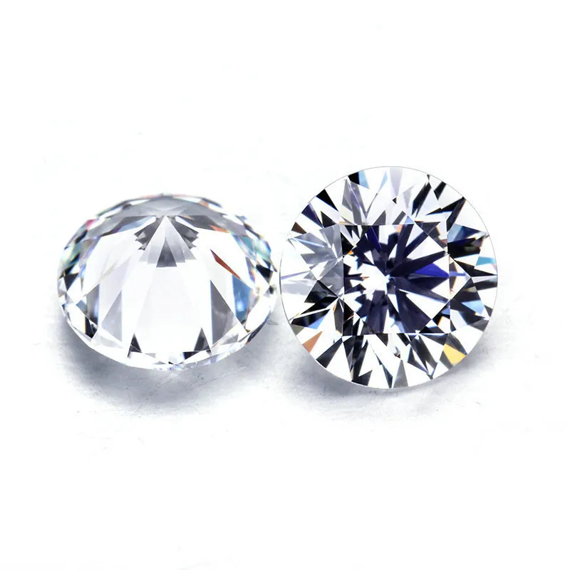 100% vraies pierres précieuses en vrac pierre Moissanite VVS1 GRA pour bague moissanit diamant 0.5 ct D couleur coupe testeur gemmes