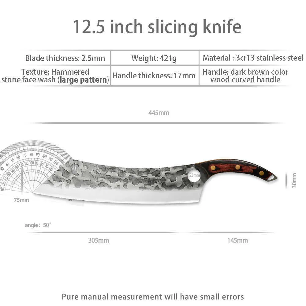 Edelstahlkoch Messer Kochhammer Hammer Klinge Sowoll 125 Langes Werkzeug Cleaver -Schneiderschneider in Chopper Kitchen Messer 3822973