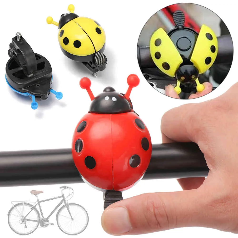 Lovely Ladybug Campanello bicicletta Avviso di sicurezza Ragazzi Ragazze Manubrio Cute Kid Beetle Horn Accessori ciclismo in plastica Anello di allarme bici