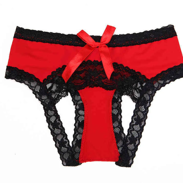 Ladies Bow-knot Exposed Glutei Free Tentazione a vita bassa Slip Sexy Underwear 211208