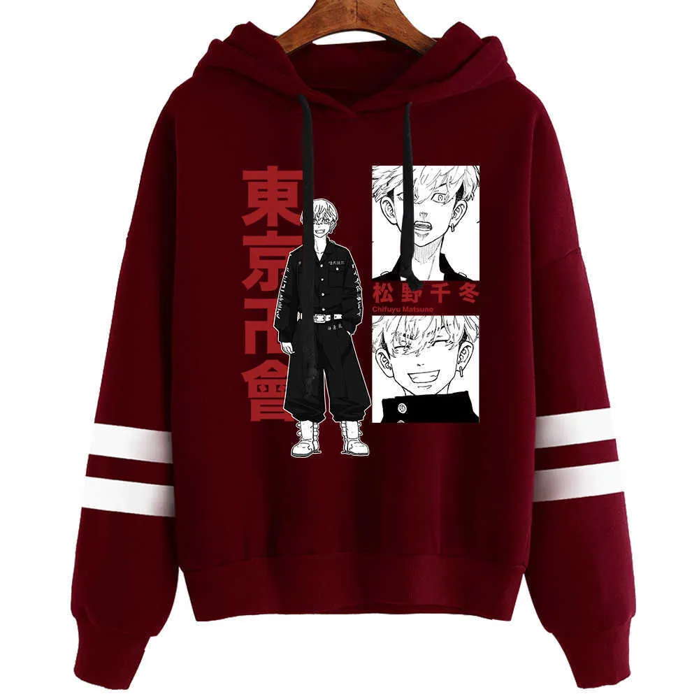 Anime Tokyo Revengers Hoodies Fashion Men Women Sweatshirts Casual Hooded Harajuku Sportswear Hoodies H0910