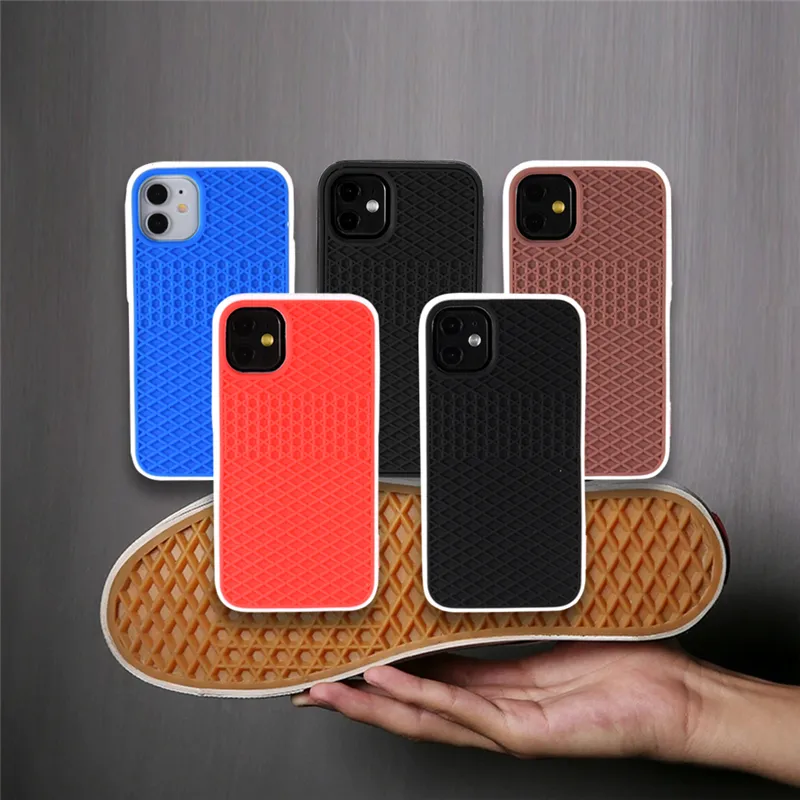 Waffle Sport Shoe Sole Texture Silicone Case for IPhone 12 13 Pro Max XS XR X 8 7 Plus SE 2020 IPone Mini BackVanscase Cover2510757