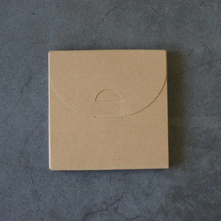Kraft Paper Coaster Packaging Box With Window Diy Gift Boxes For Ceramic Cup Mat Mug Pad Packaging Whole7783893
