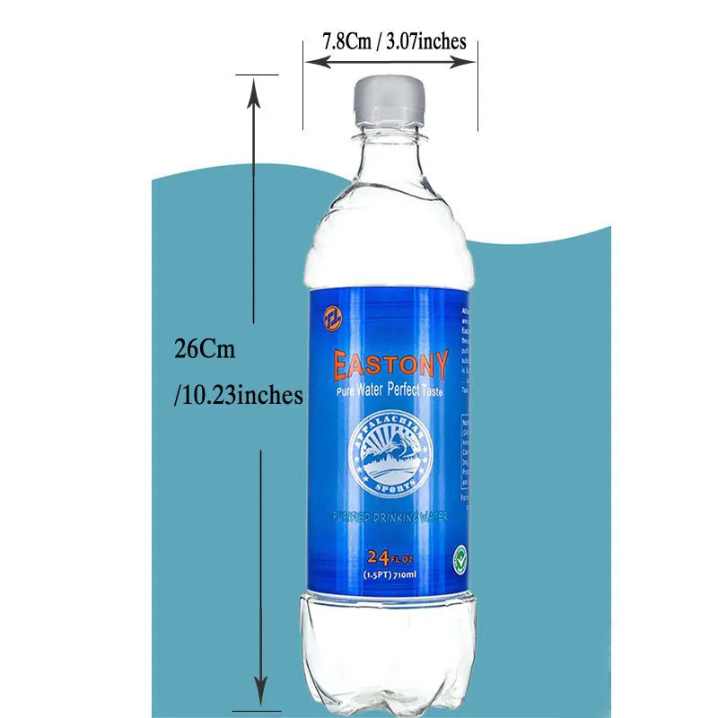 Avledning vatten flaskform överraskning hemlighet 710 ml dold säkerhet container stash säker låda plast burkar organisation313p