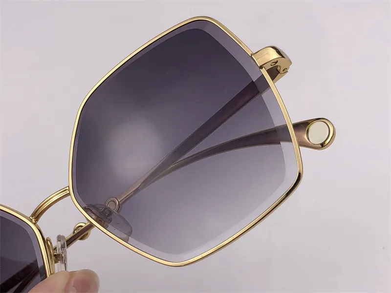 Neue Modedesign-Sonnenbrille 4262, quadratischer Metallrahmen, leicht und angenehm zu tragen, Brille, einfacher und beliebter Stil, UV400, P276C