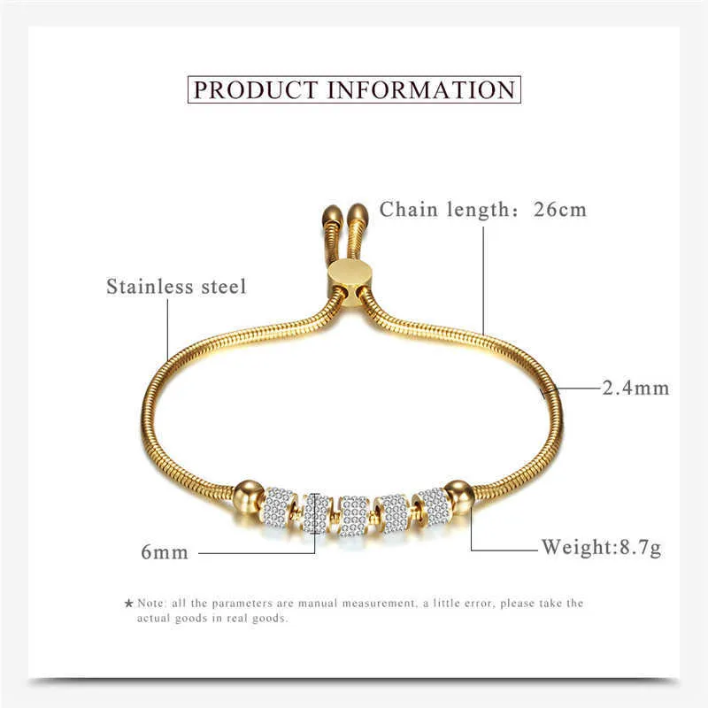 Modyle Party Bijoux Réglable Serpent Bracelet pour Femmes Quatre Couleurs En Acier Inoxydable Brillant Cz Bracelet Bijoux Pulseira Q0719