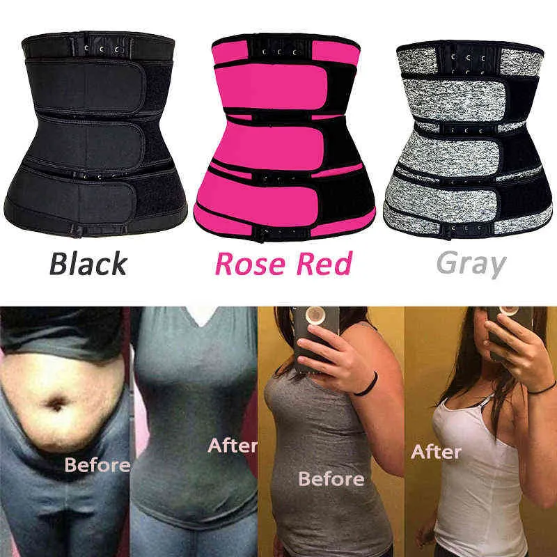 Yagimi Kadın Kolombiya Kirpikleri Bel Eğitmeni Ter Kemeri Sauna Takım Kilo Verme Korsa Korse Düzeltici Kılıf Shapewear Fajas 2201295402