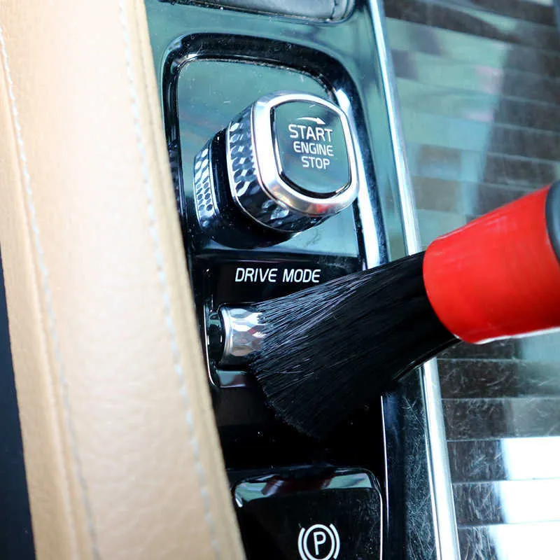Car Detailing Brush Auto Rengöring Bilrengöringsdetaljer Ställ instrumentbräda Rengör borstverktyg Biltvätt Tillbehör