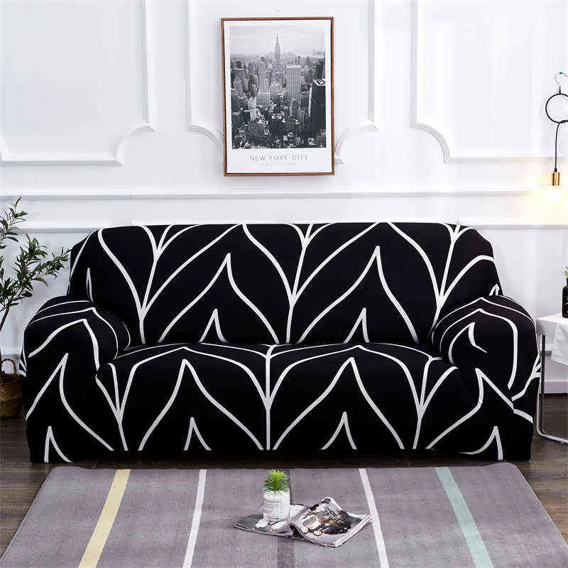 Capas de sofá elástico moderno para sala de estar secional canto slipcovers couch cadeira protetor 1/2/3/4 lugares 211116