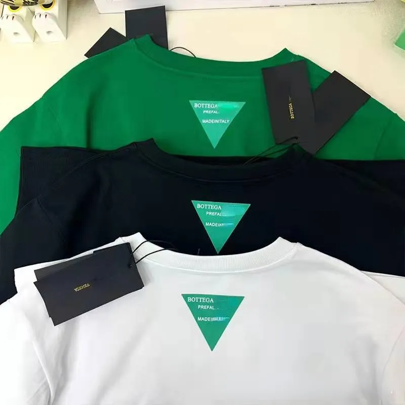Mode groene letters afdrukken t-shirt korte mouwen katoenen ronde hals losse mannen en vrouwen paar merk Tee Plus size kleding